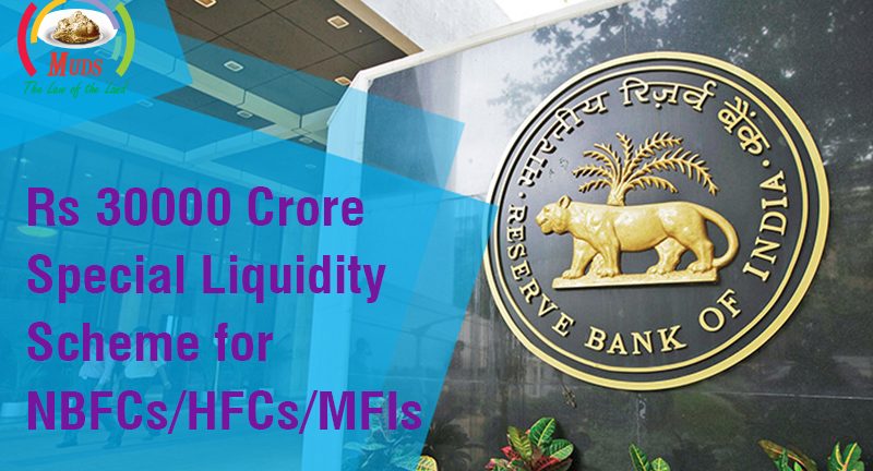 Rs 30000 Crore Special Liquidity Scheme for NBFCs/HFCs/MFIs
